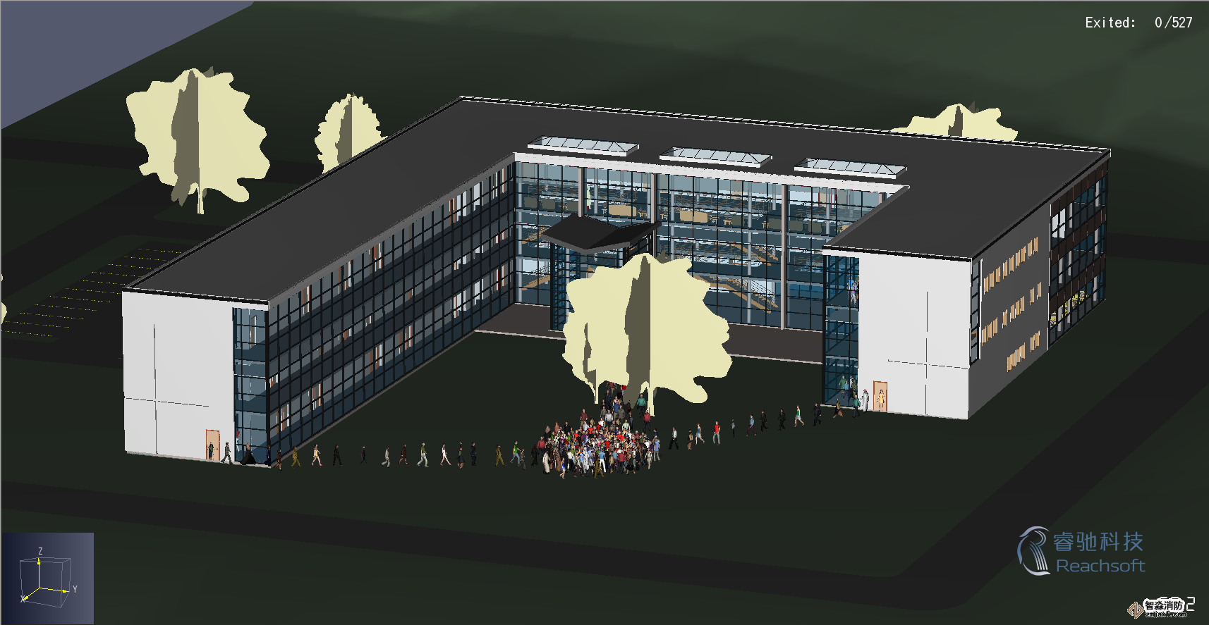 南通消防安全評估南通人員疏散能力模擬分析軟件Pathfinder9